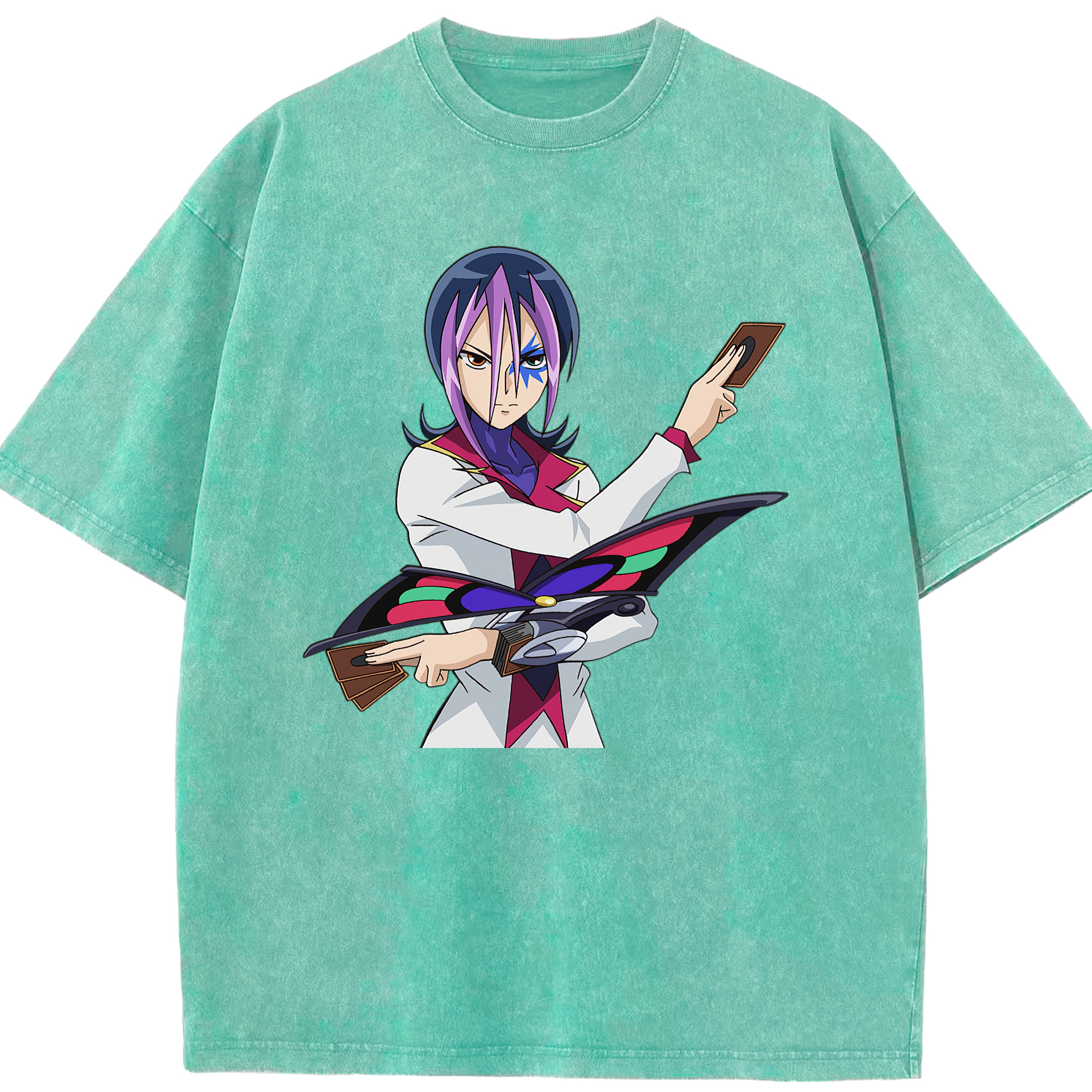 （画像用） 遊☆戯☆王 Yu-Gi-Oh! 綿100% ヴィンテージ風 半袖Tシャツ（フロントプリント）